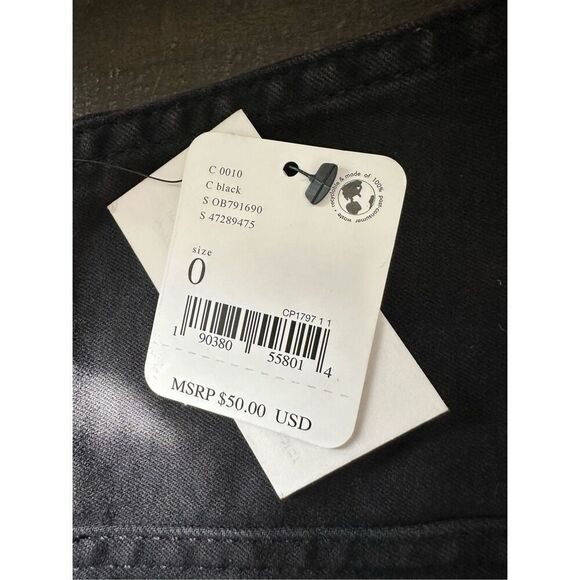 Free People Modern Femme Denim Mini Skirt in Black 0 - Picture 5 of 7